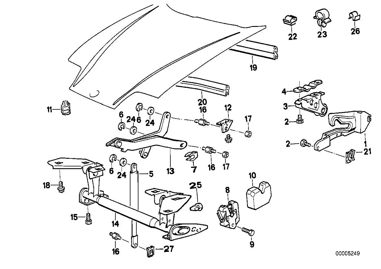 BMW Gasdruckfeder 51232290350 - Bildposition 05