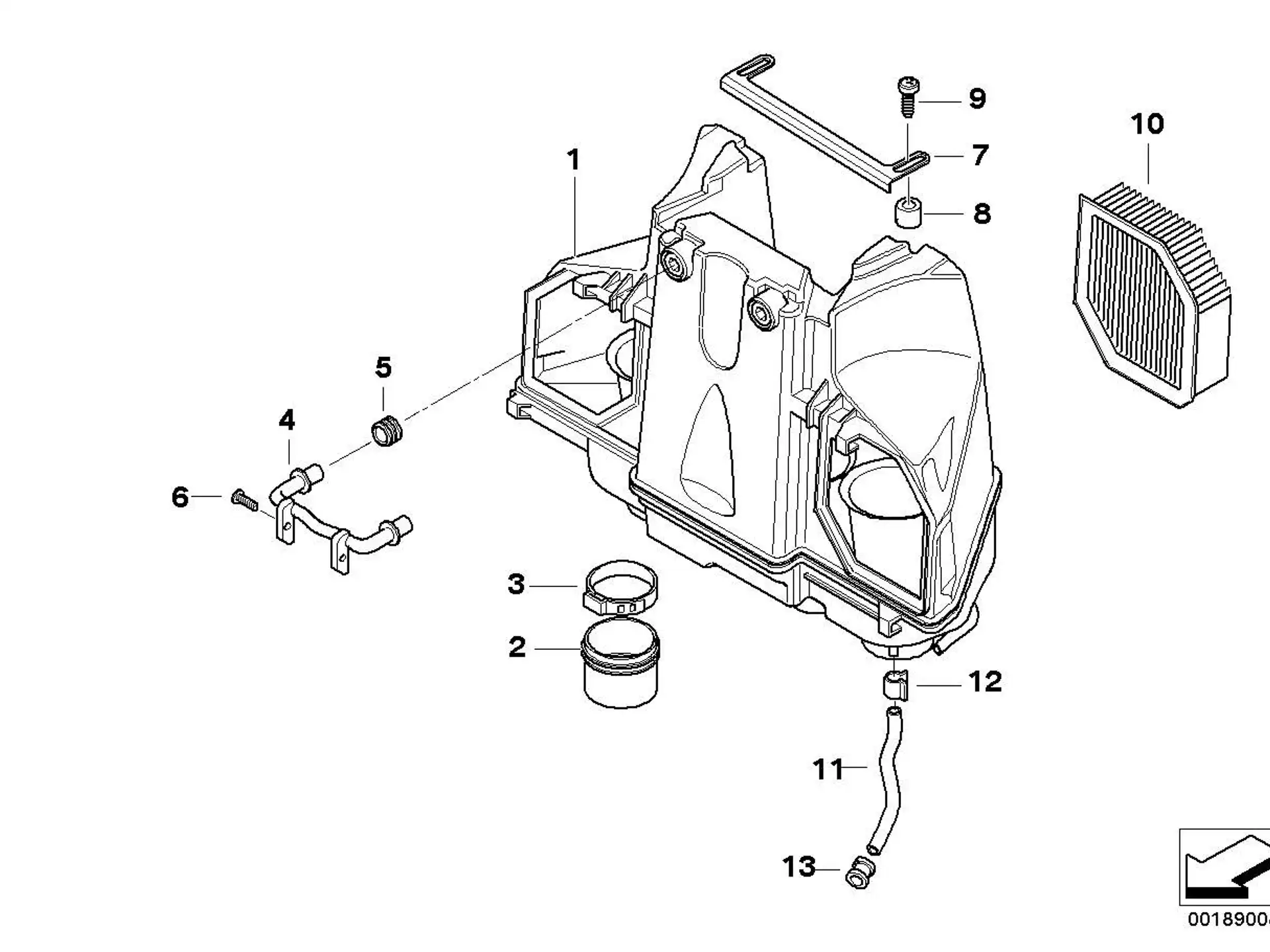 BMW Schlauchschelle K40 K43 K44 13727676707