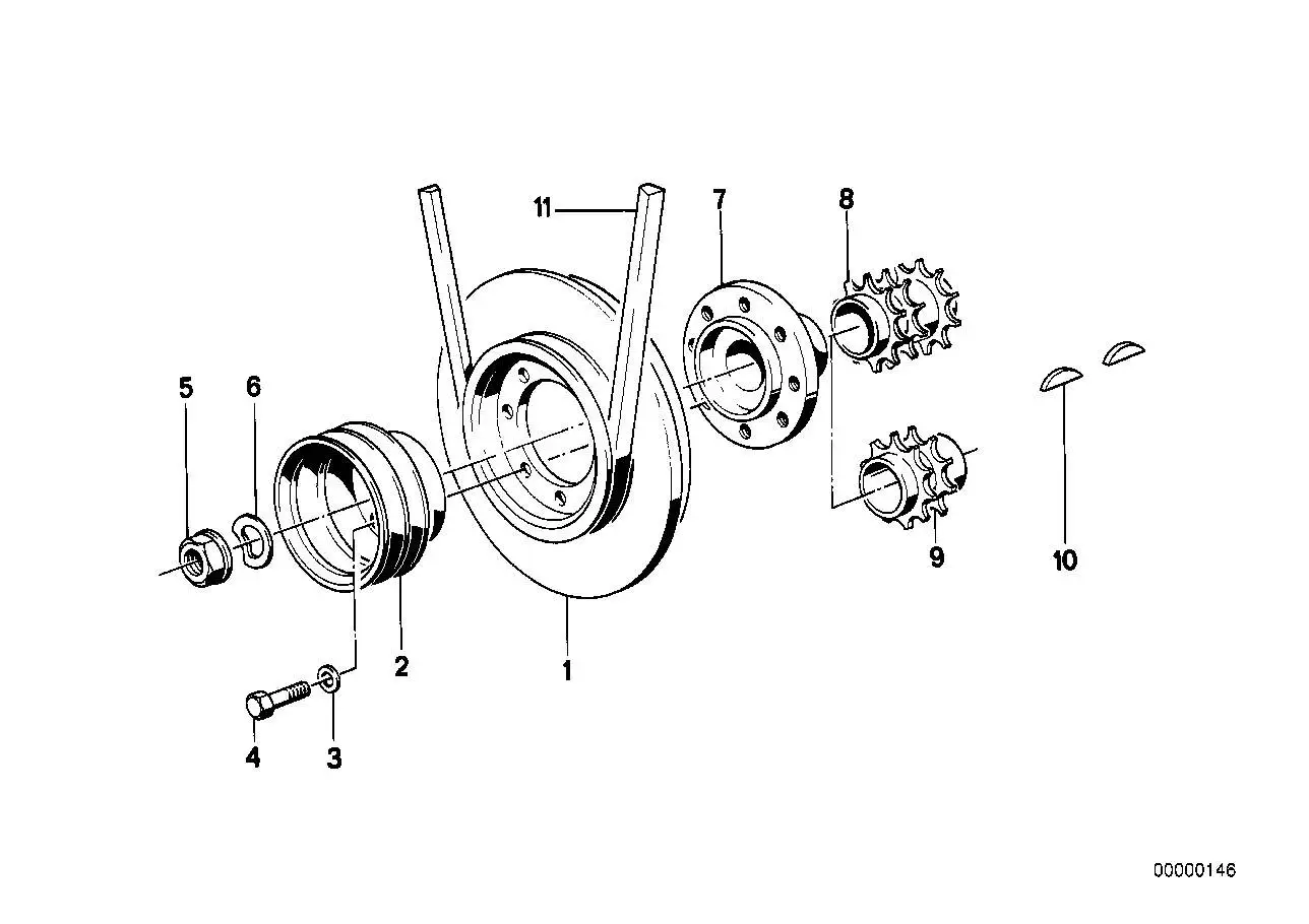 BMW Nabe E12 E23 E24 E28 E32 E34 11231263915
