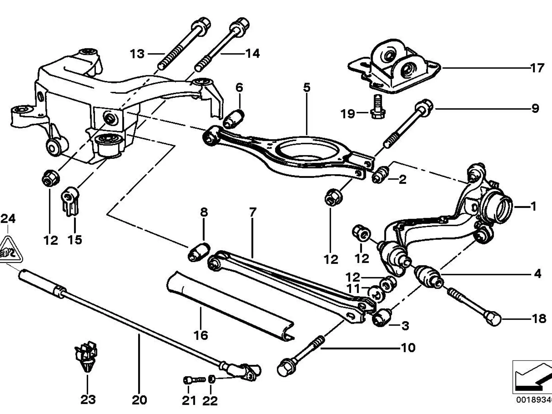 BMW Gummilager E36 E46 E83 33326770786