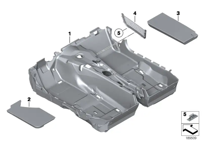 BMW Fussraumnetz E89 51479128456 - Z4 E89