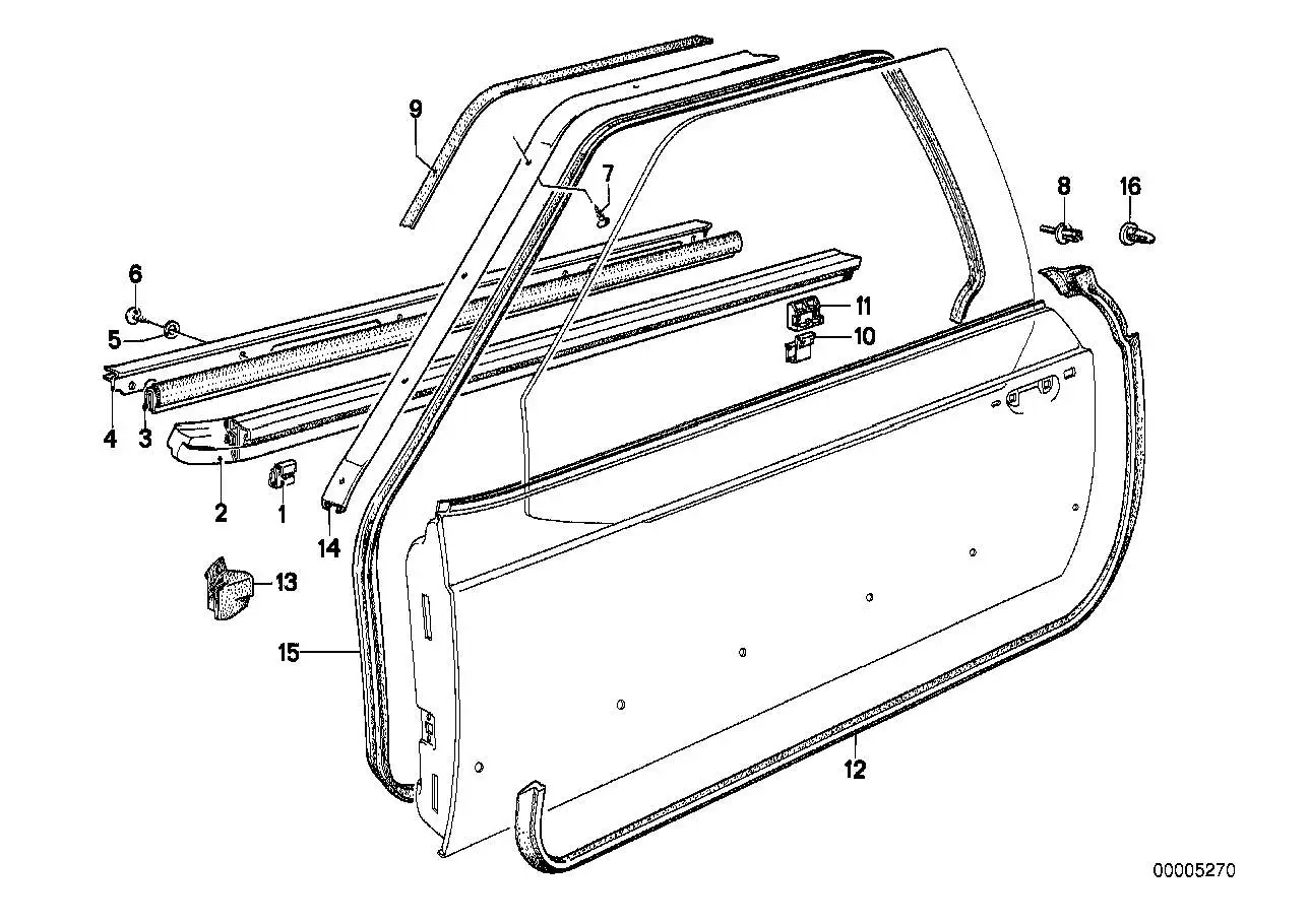 BMW Dichtung links E24 51211867763 - Bildposition 03