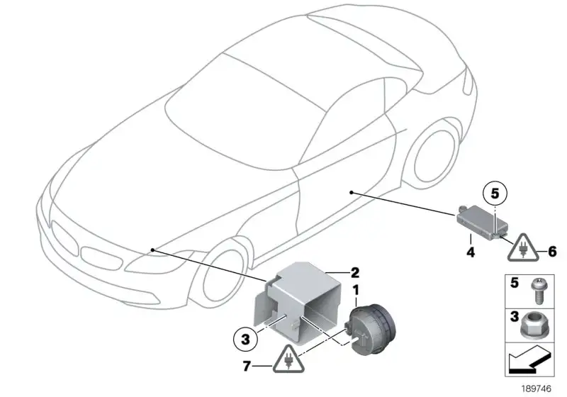BMW DWA-Innenraumschutz E88 E89 E93 65776989713 - Bildposition 04