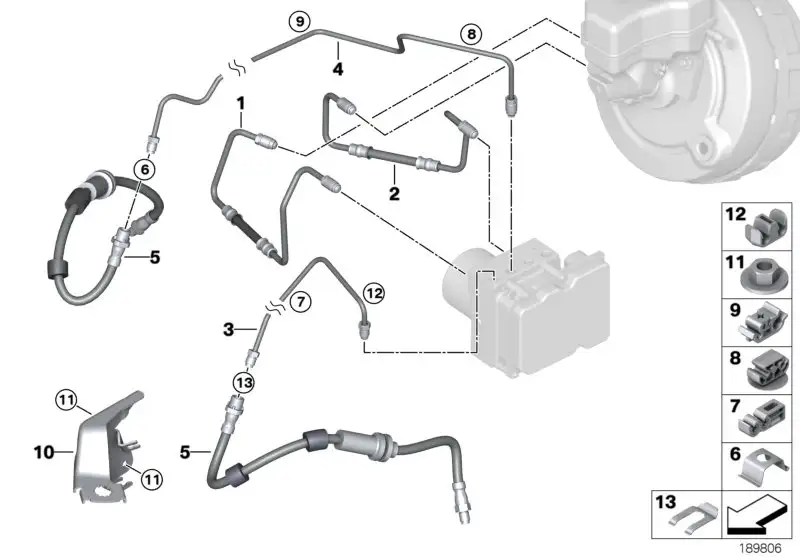 BMW Rohrleitung E84 E90 E91 E92 34326853535 - 3er, X1