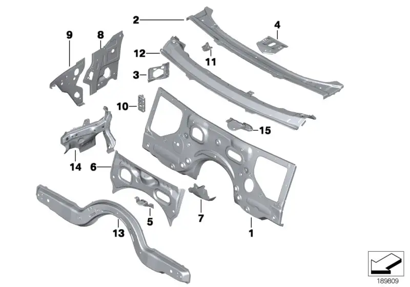 BMW Windlauf unten F01 F02 F04 F06 F10 F11 F12 F13 41137204067 -
