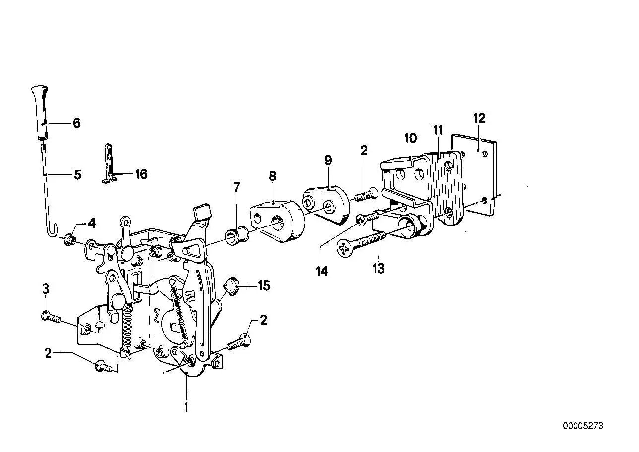 BMW Schloss vorne links E23 51211885915