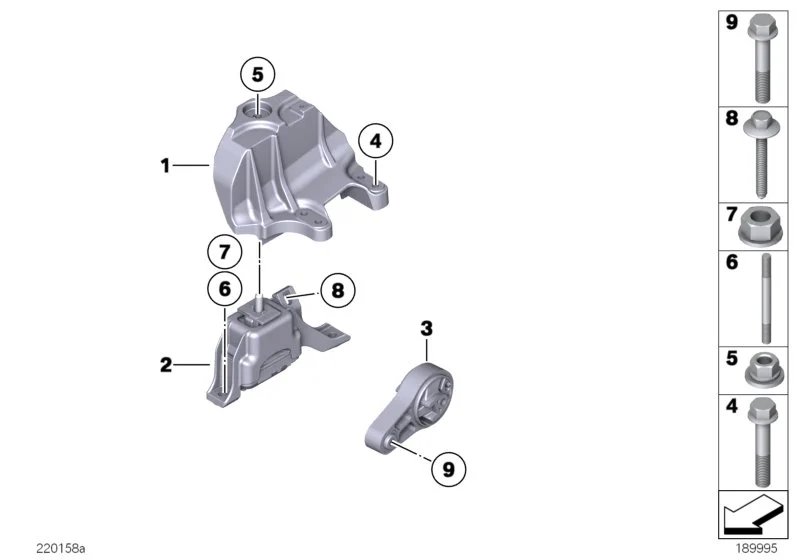 BMW Sechskantschraube mit Flansch R55 R56 R57 R58 R59 R60 R61 22116781285