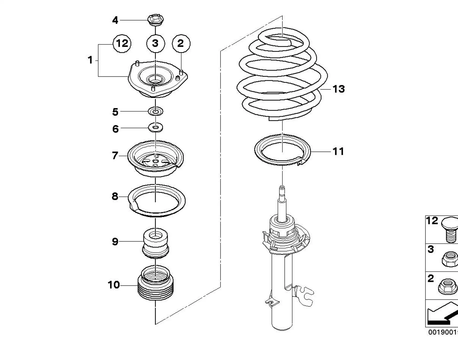 BMW Federunterlage unten R55 R56 R57 R58 R59 R60 R61 31306772745