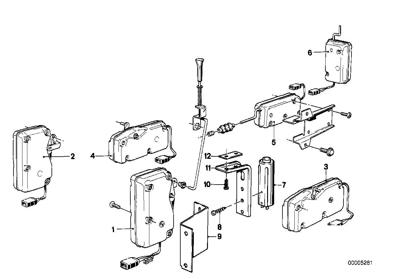 BMW Stosschalter E12 E23 E24 61311363806