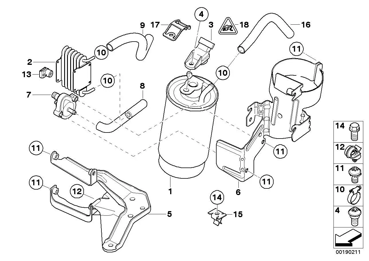 BMW Torxschraube E38 E39 E46 E53 13322249444 - Bildposition 11
