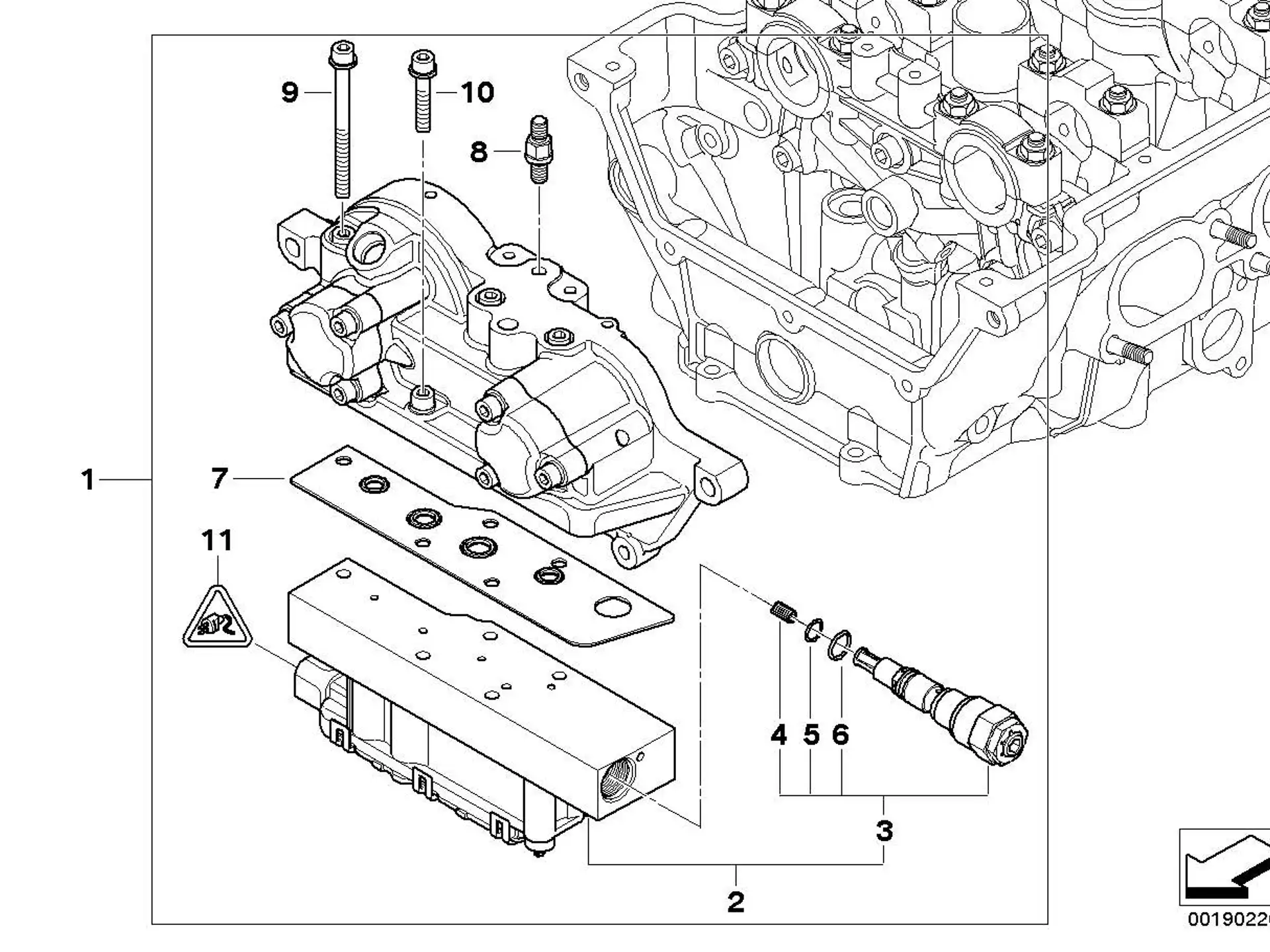 BMW Dichtplatte E46 E85 E86 11367831906