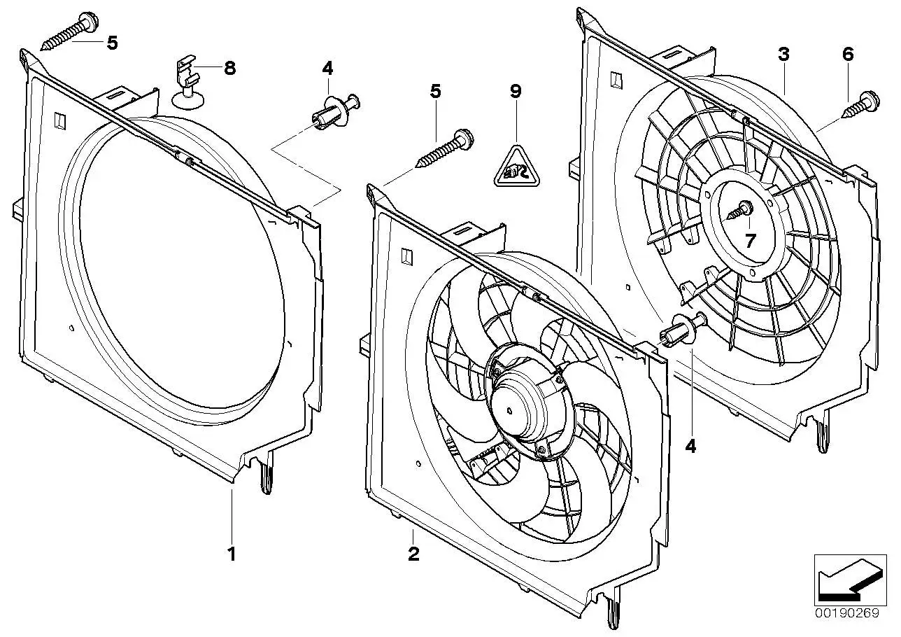 BMW Lüfterzarge E46 17111436259 - 3er E46