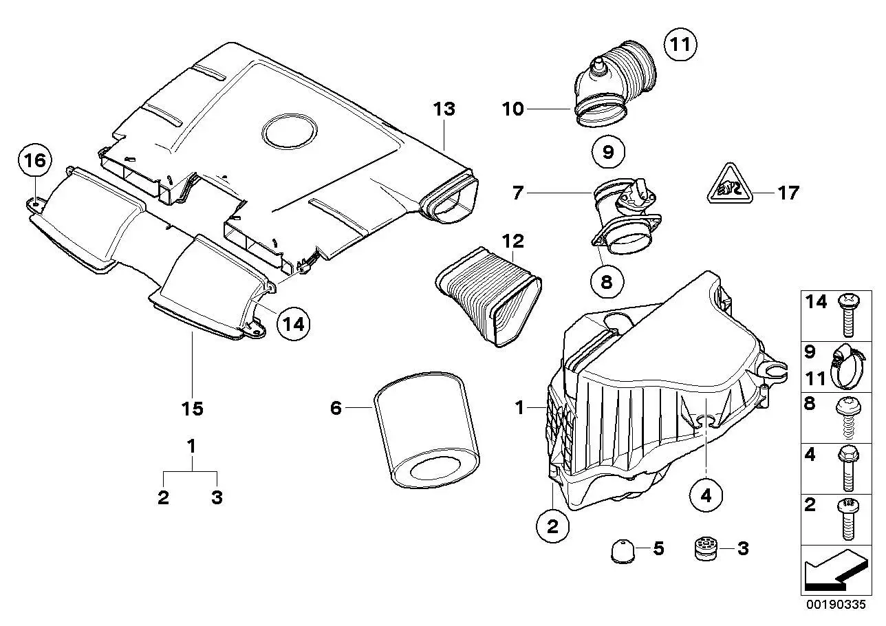 BMW Schraube E81 E82 E84 E87 E88 E90 E91 E92 E93 13717543160 - 1e