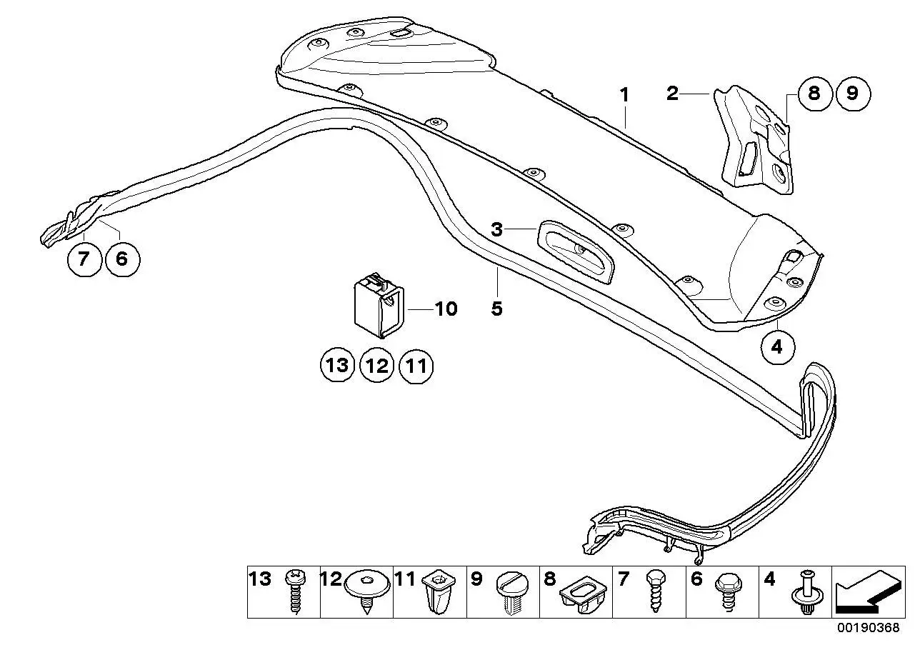 BMW Griffmulde Heckklappe E93 51497167547 - 3er E93 Cabrio / Bild