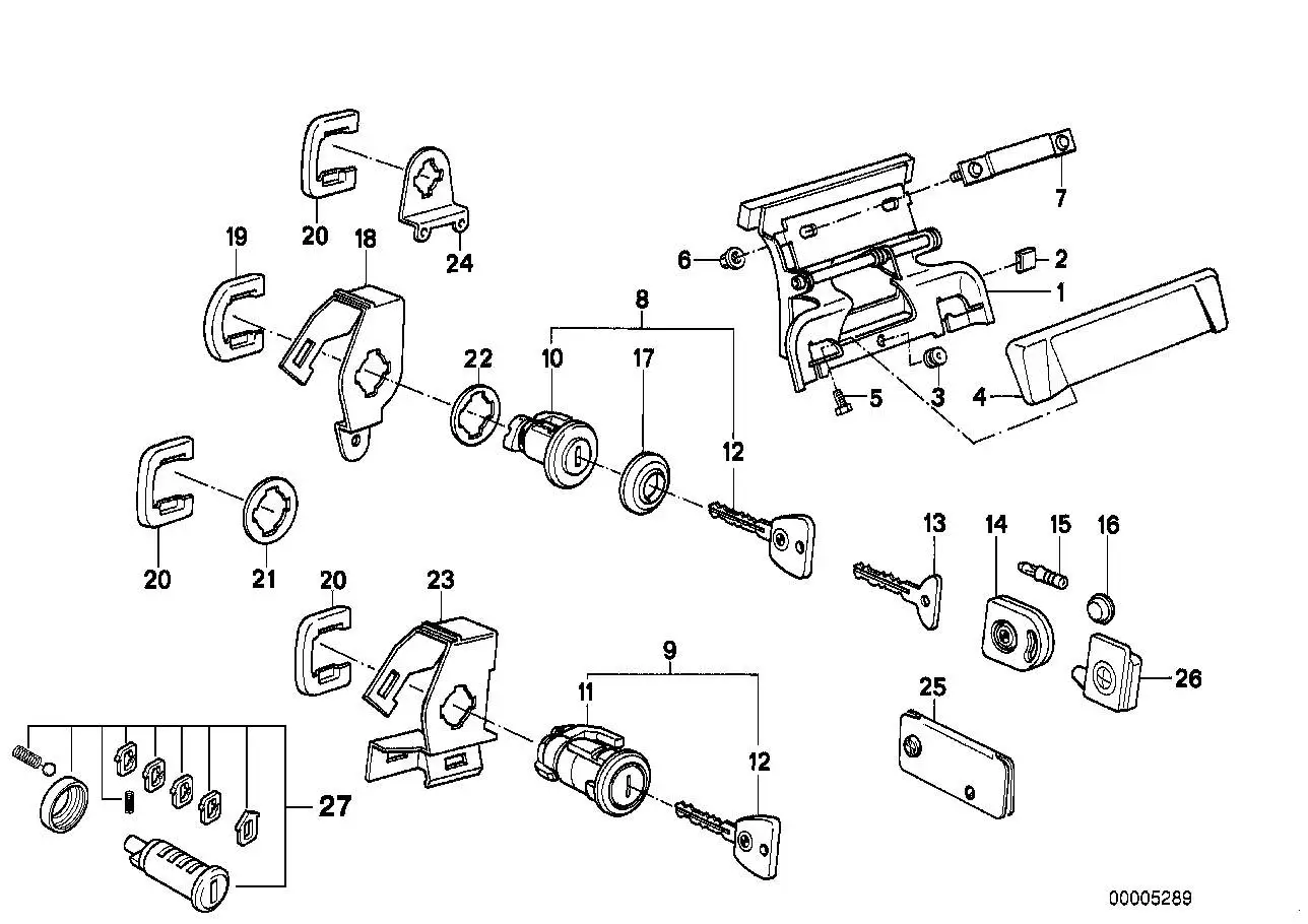 BMW Beleuchtungscontainer E23 E24 E28 E30 E31 E32 E34 E36 5121810