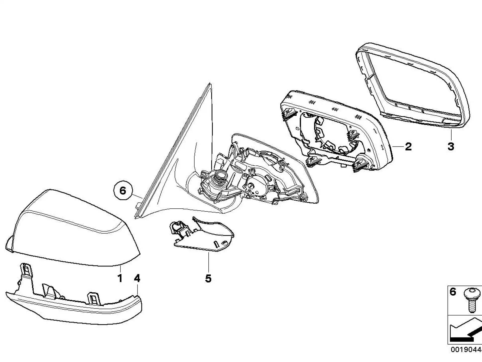 BMW Gehäuseunterteil rechts E60 E61 E63 E64 F01 F02 F04 F06 F10 F11 F12 F13 51167266376