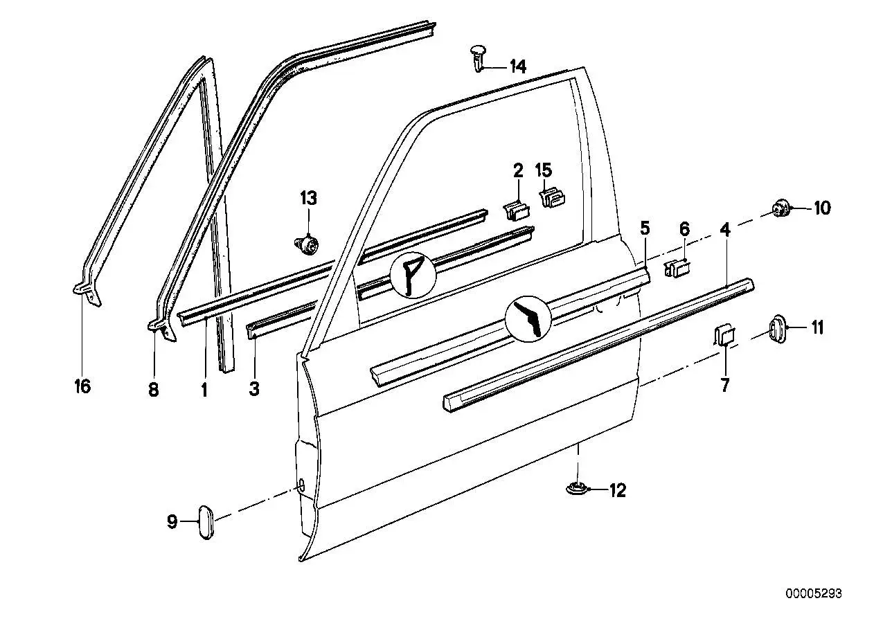 BMW Brustleiste E30 51211906843