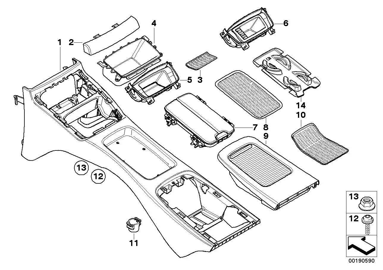 BMW Getränkehalter E92 E93 51166963909 - 3er E92, 3er, 3er E93