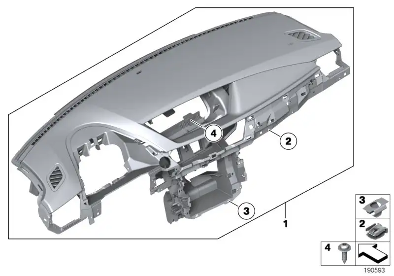 BMW Verkleidung Instrumententafel E84 51452991241 - X1 E84