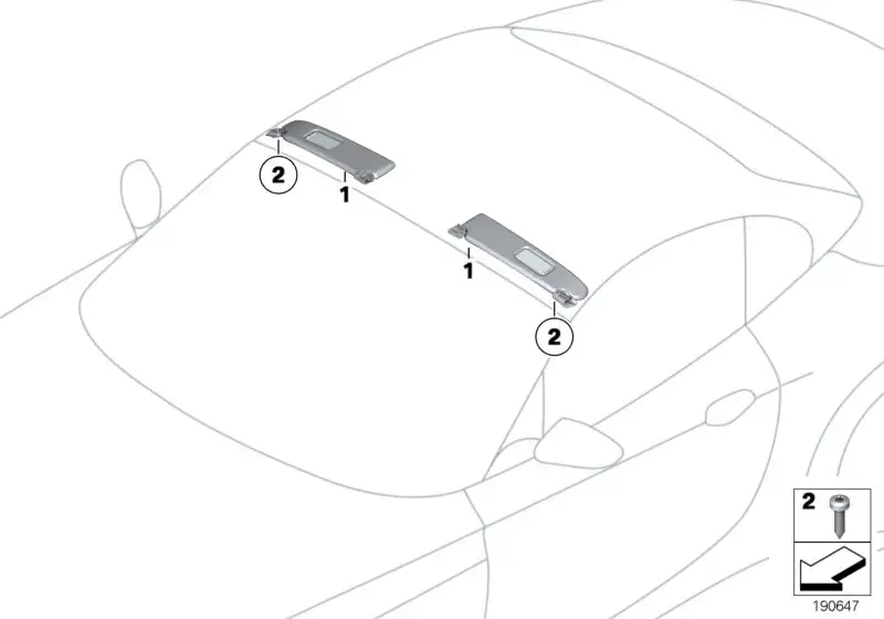BMW Sonnenblende Leder links E89 51169139099