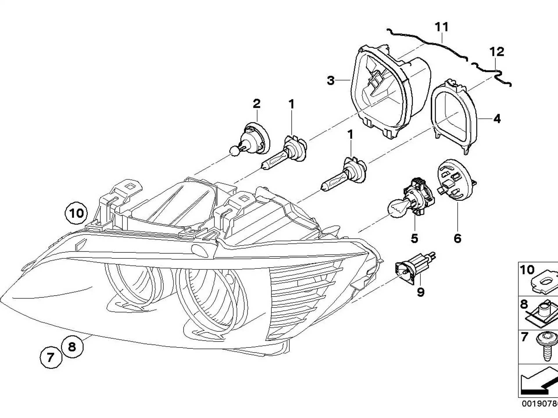 BMW Abdeckkappe Abblendlicht E90 E91 63117159564