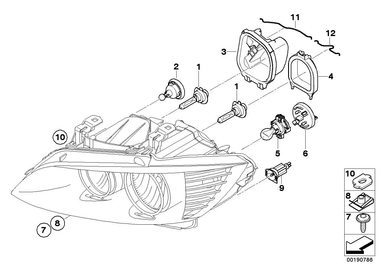 BMW Glühlampe Gelb E70 E71 E72 E83 E89 E90 E91 F07 F10 F11 F15 F1