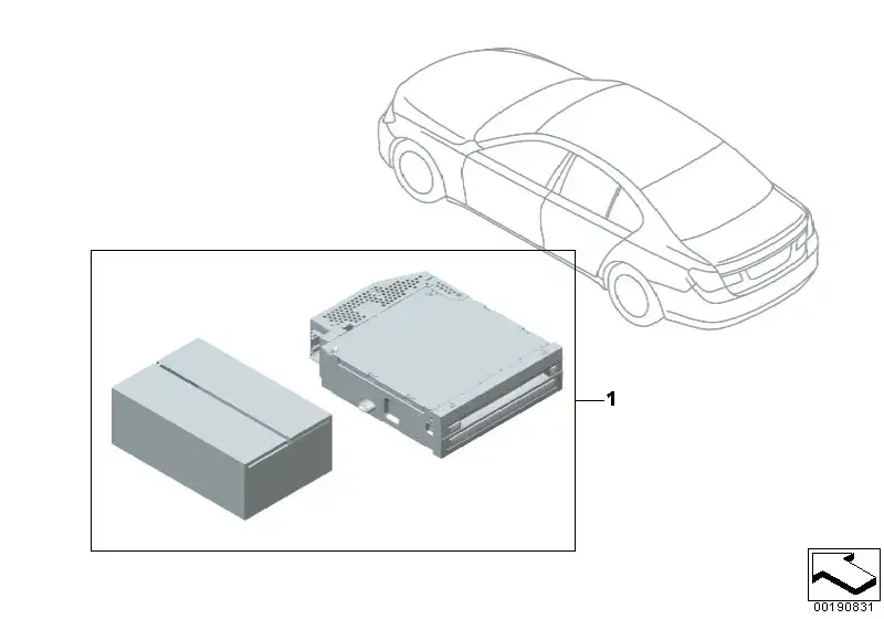 BMW Videoswitch F01 F02 F04 F06 F07 F10 F11 F12 F13 65509254343 -