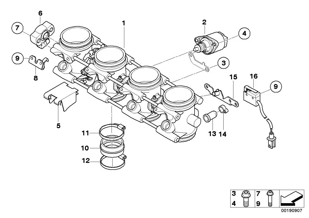 BMW Schlauchschelle K40 K43 K44 K70 K71 K72 K73 K75 32131092152