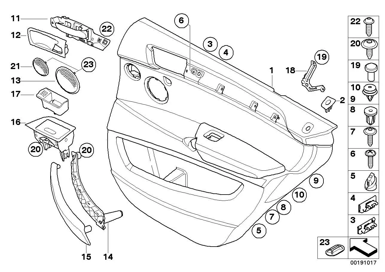 BMW Blende Zuziehgriff rechts E70 E71 E72 51417256386