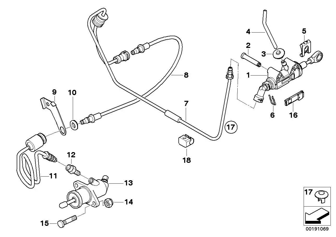 BMW Rohrleitung E60 E61 E63 E64 21526760828