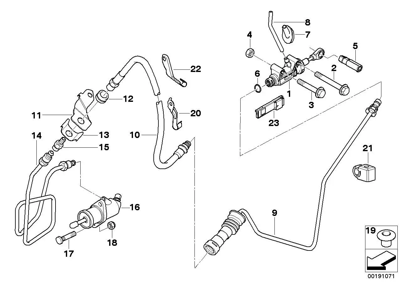 BMW Druckschlauch E46 E83 21526774267 - 3er E46, X3 E83
