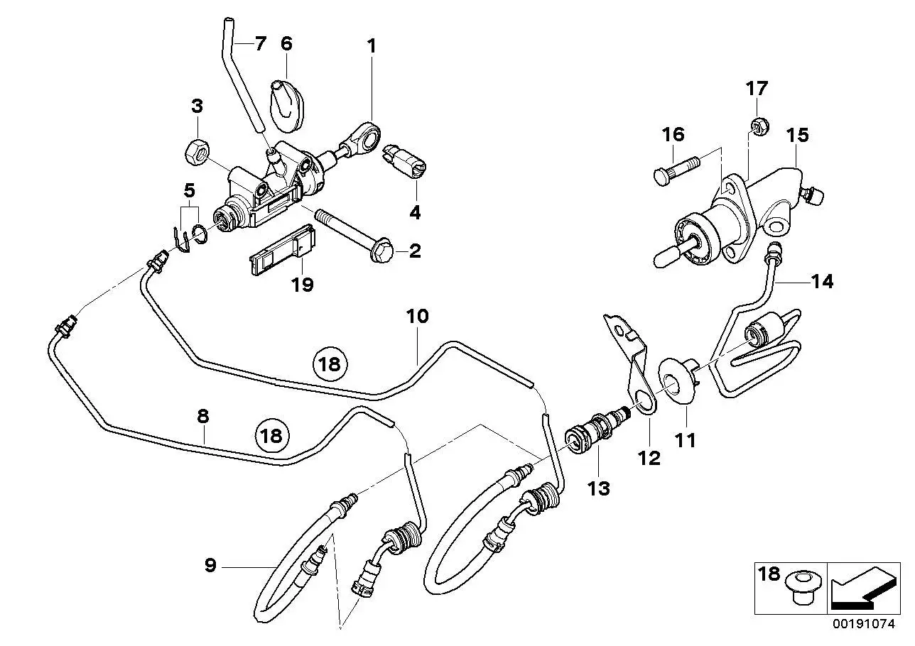 BMW Tülle E38 E39 E52 E53 E60 E61 E63 E64 E81 E82 E83 E84 E87 E88