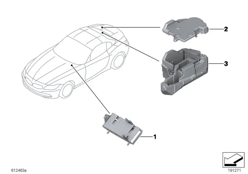 BMW Deckel Geräteträger Gepäckraum E89 61359176738