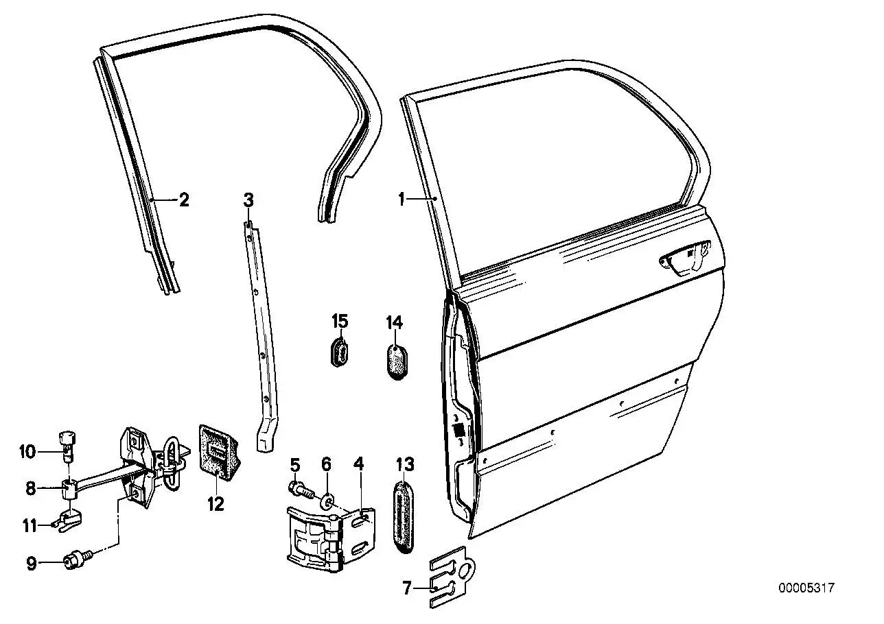 BMW Türbremse E28 41521925835 - Bildposition 08