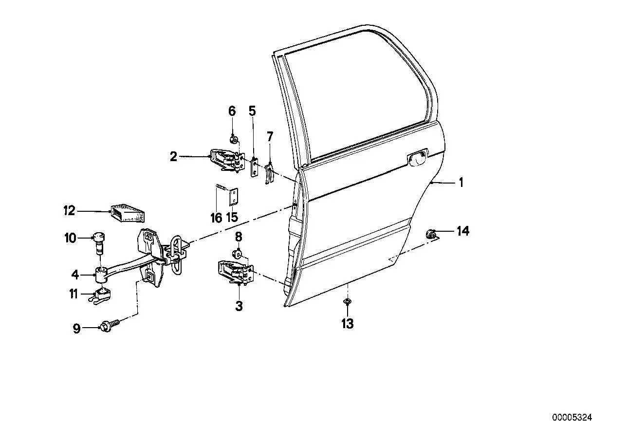 BMW Türbremse E30 41521906785 - Bildposition 04