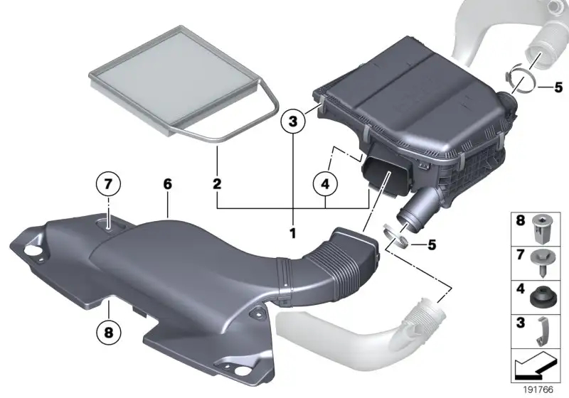 BMW Ansaughaube E89 13717582914