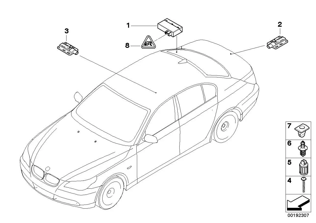BMW Steuergerät Komfortzugang E60 E61 E63 E64 E70 E71 E72 6135913