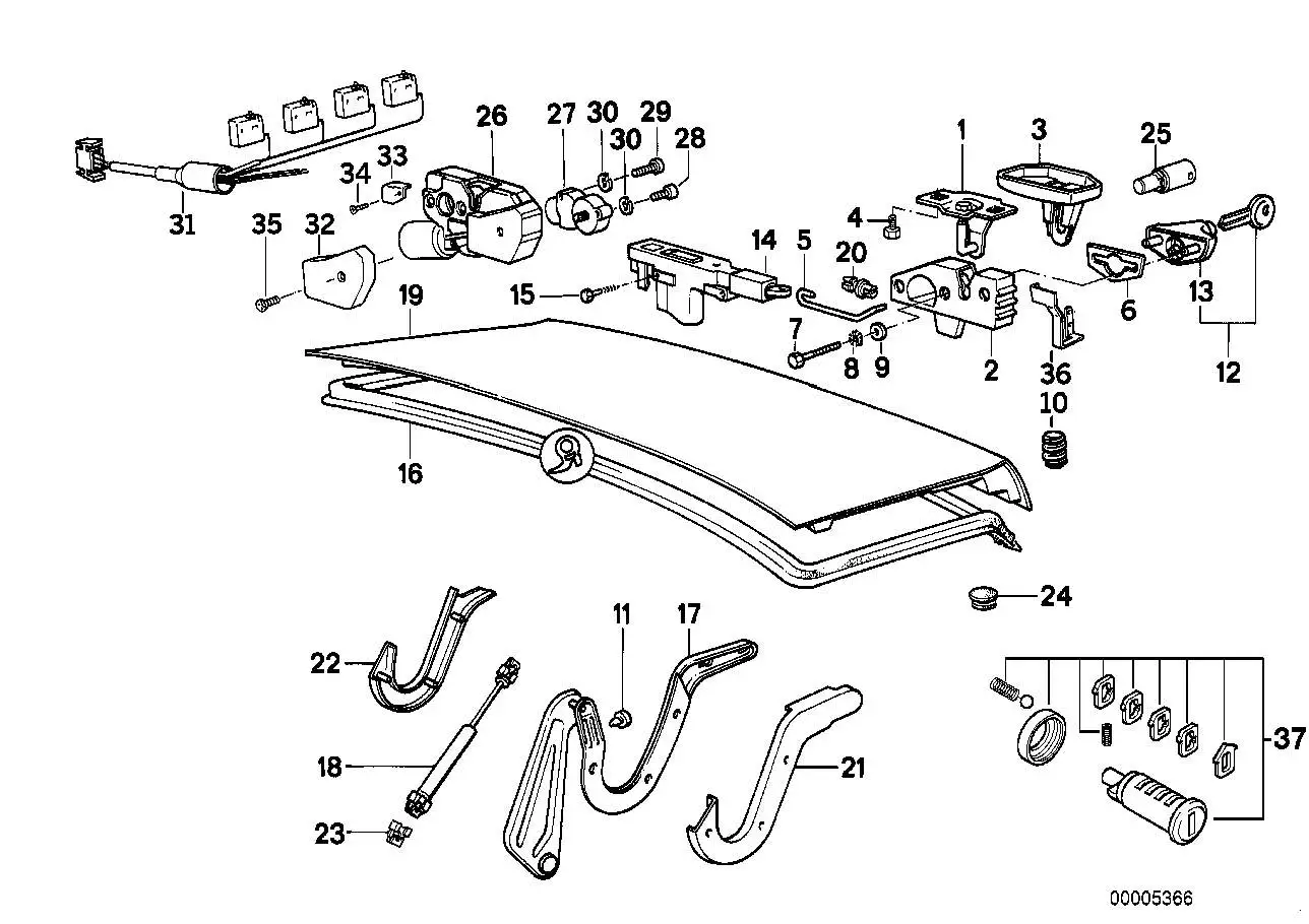 BMW Gasdruckfeder E32 51241908431