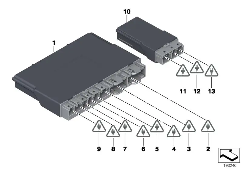 BMW Sitzmodul F01 F02 F04 F06 F07 F10 F11 F12 F13 61359459675