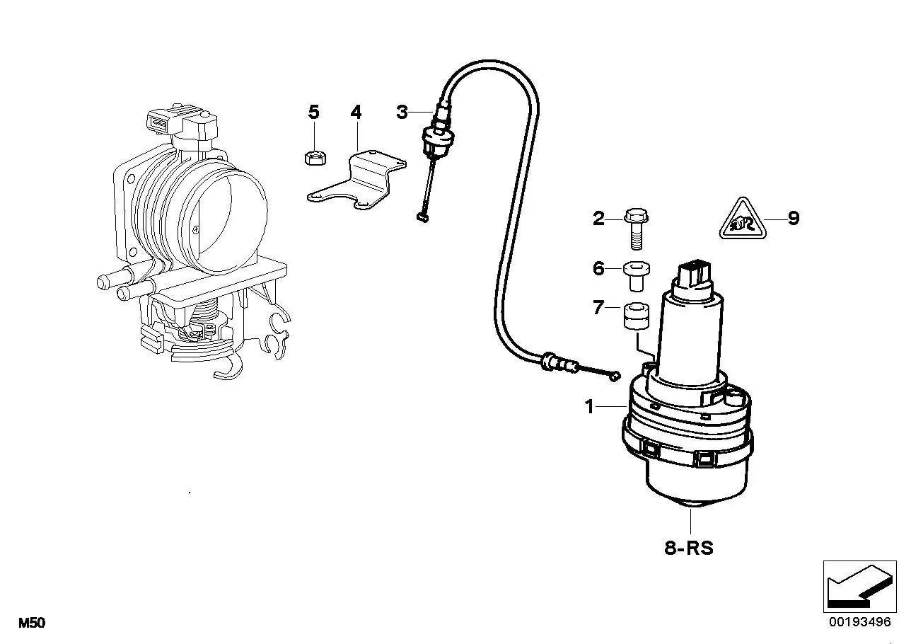 BMW Bowdenzug Ads 2 35411163018 - 5er E39