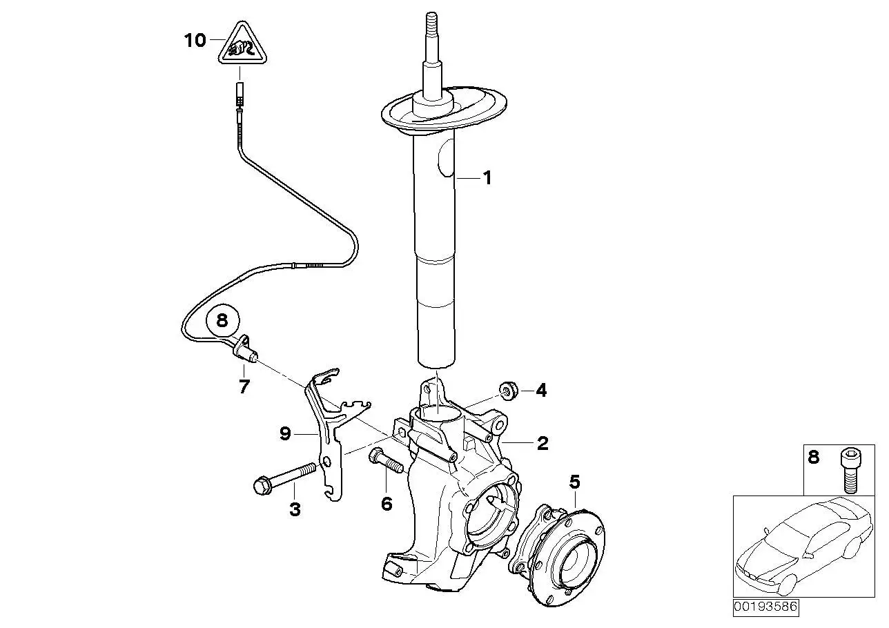 BMW Halter Kabel rechts E63 E64 34522283186 - Bildposition 09