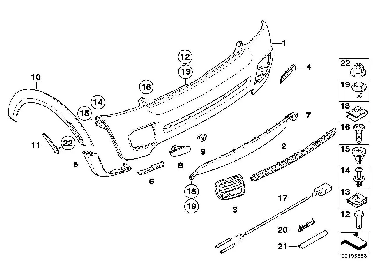 BMW Blende Radlauf grundiert hinten rechts R56 R57 51777216070 -