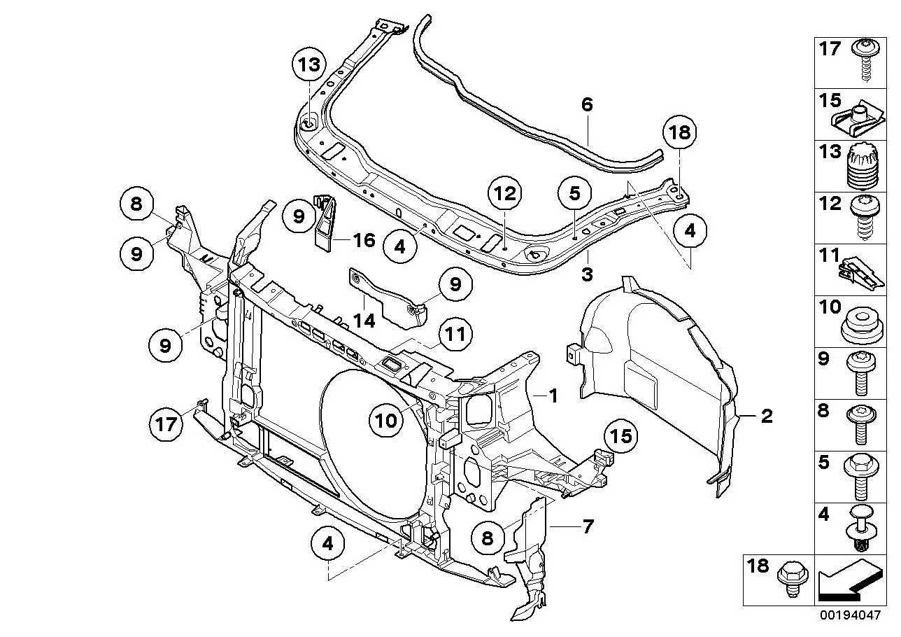 BMW Schlossbrücke R55 R56 R57 R58 R59 51717147911