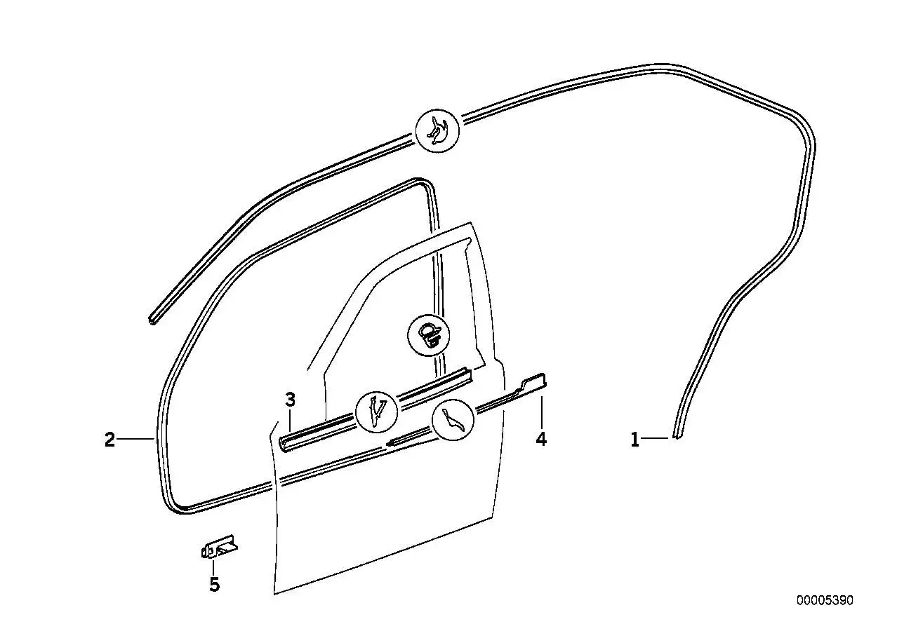 BMW Schachtabdeckung innen links E36 51218174763 - Z3 E36