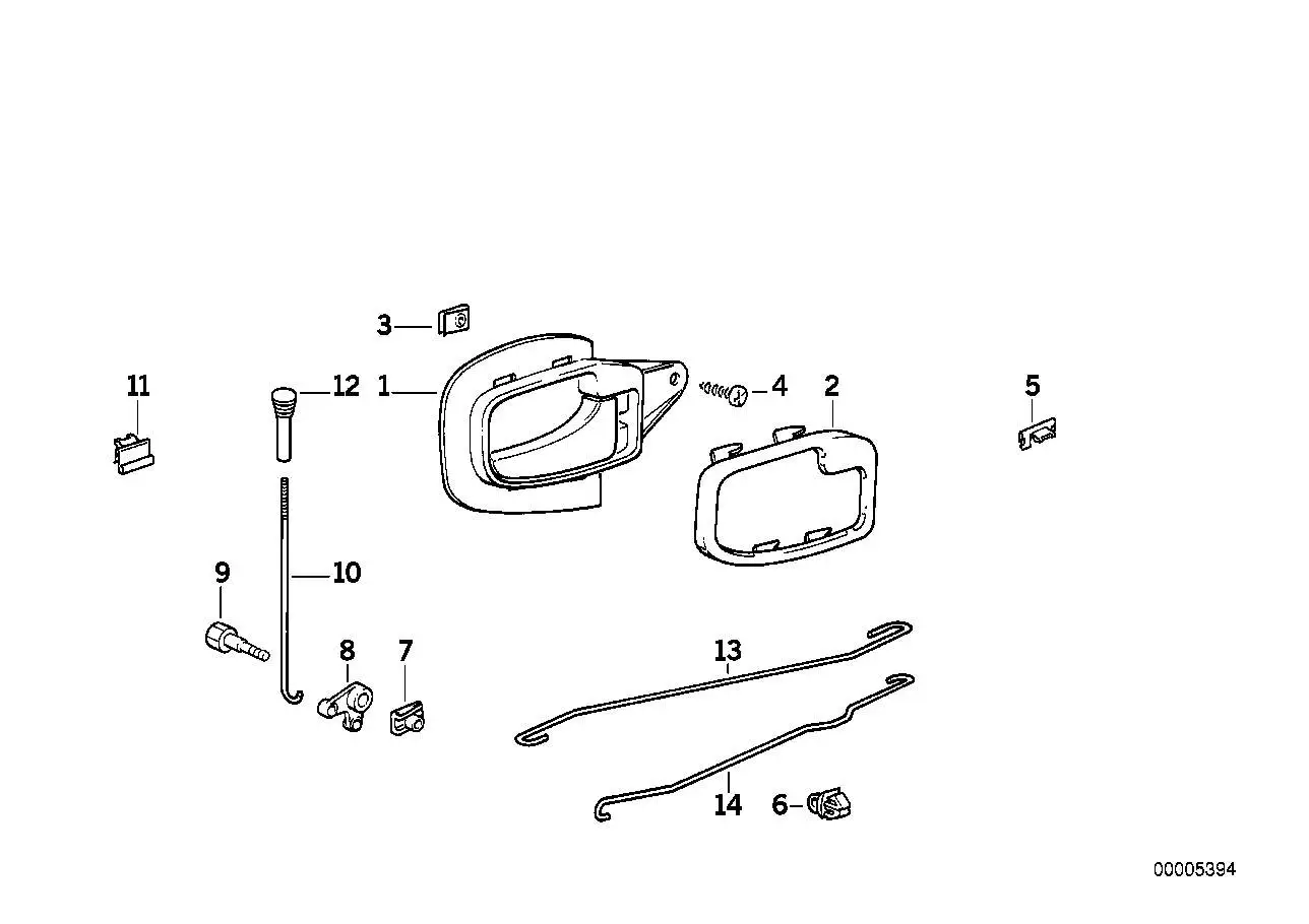 BMW Spreizniet E30 E36 51228119644 - Z1 E30, Z3 E36