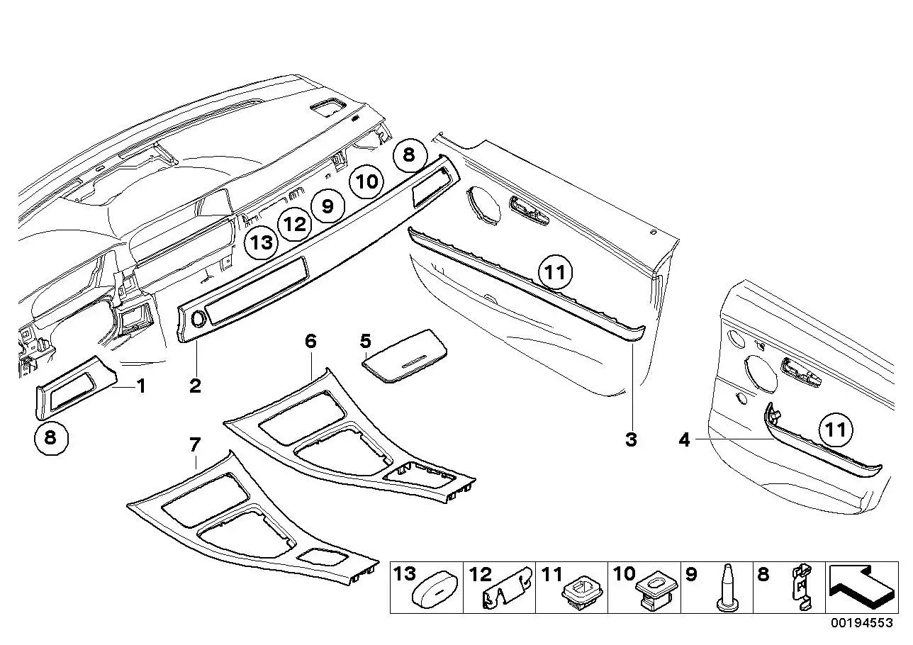 BMW Klammer E90 E91 E92 E93 51457146751 - 3er