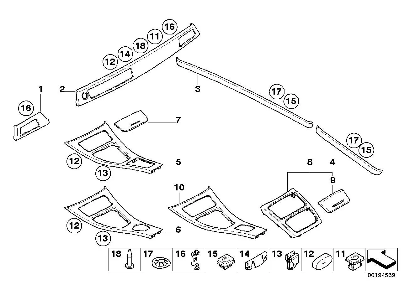 BMW Dekorleiste Instrumententafel links E90 E91 E92 E93 514569858
