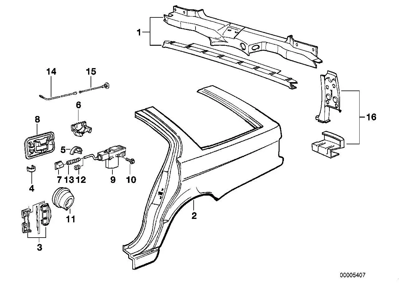 BMW Gummibalg E31 E32 E34 51711928172 - Bildposition 11