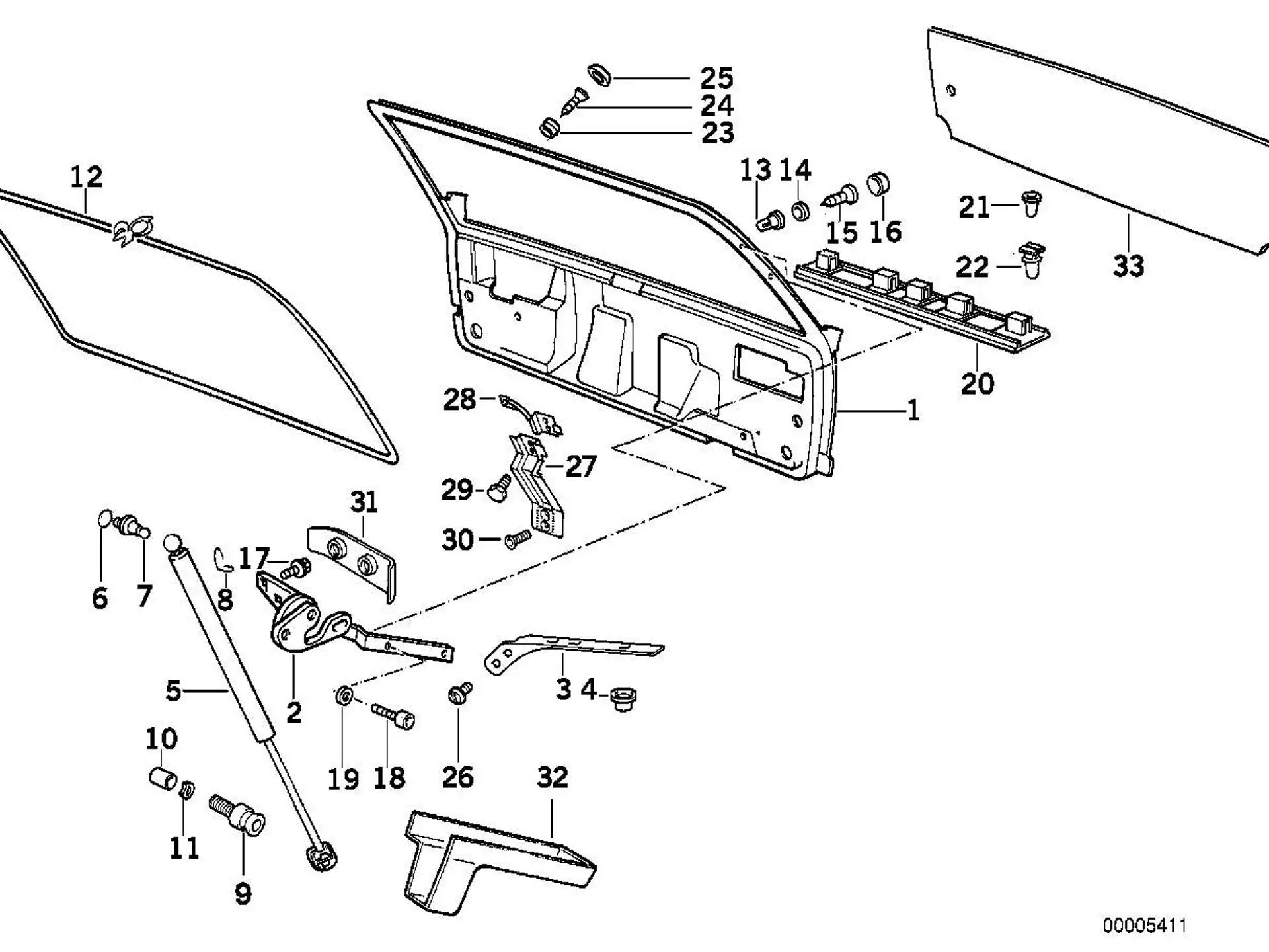 BMW Sicherungsbügel R50 R60 R75 R90 R90S E30 E34 E36 K30 K41 K71 K73 R21 R21A R22 R28 07119987611
