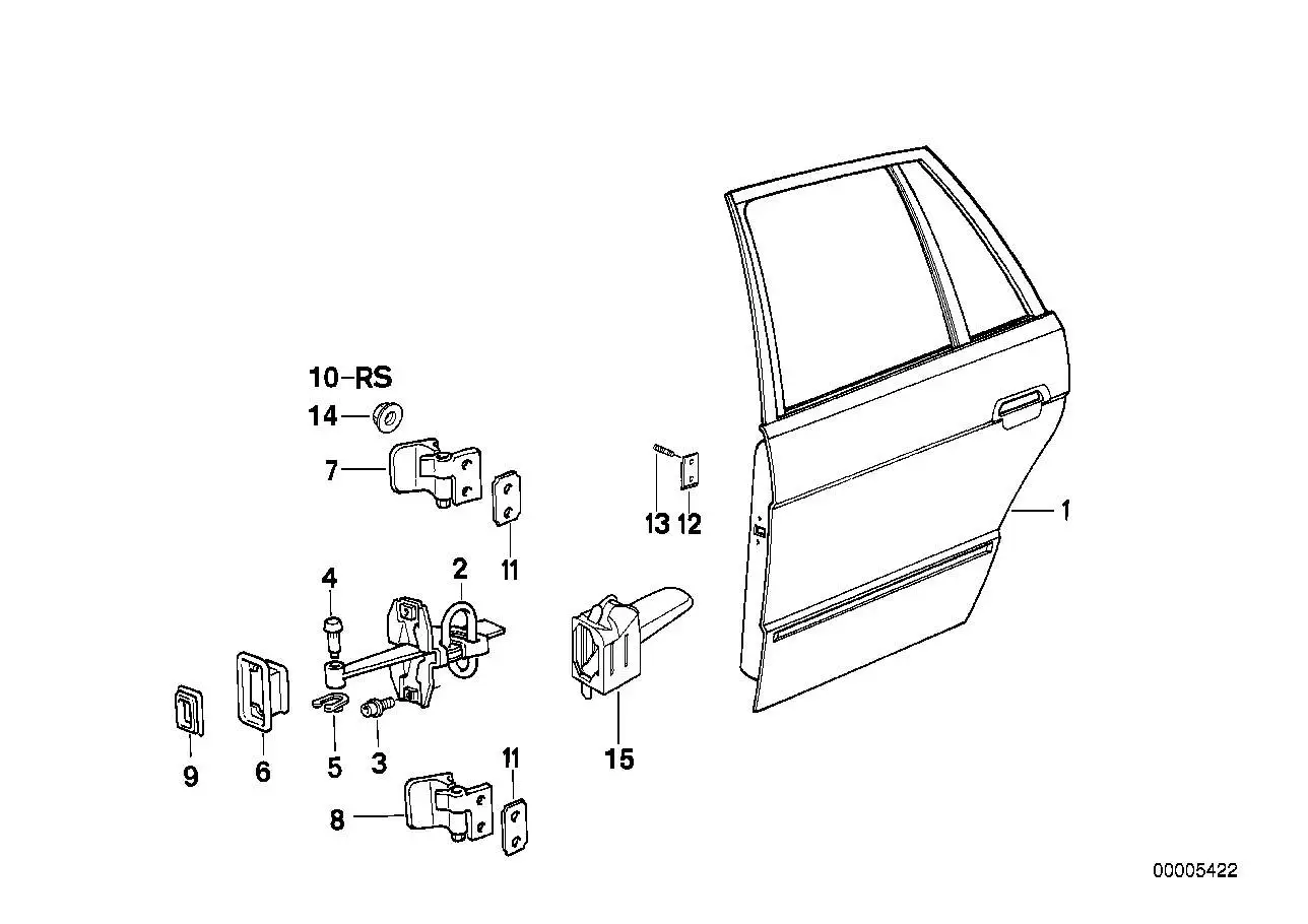 BMW Türbremse hinten E32 E34 51228168090